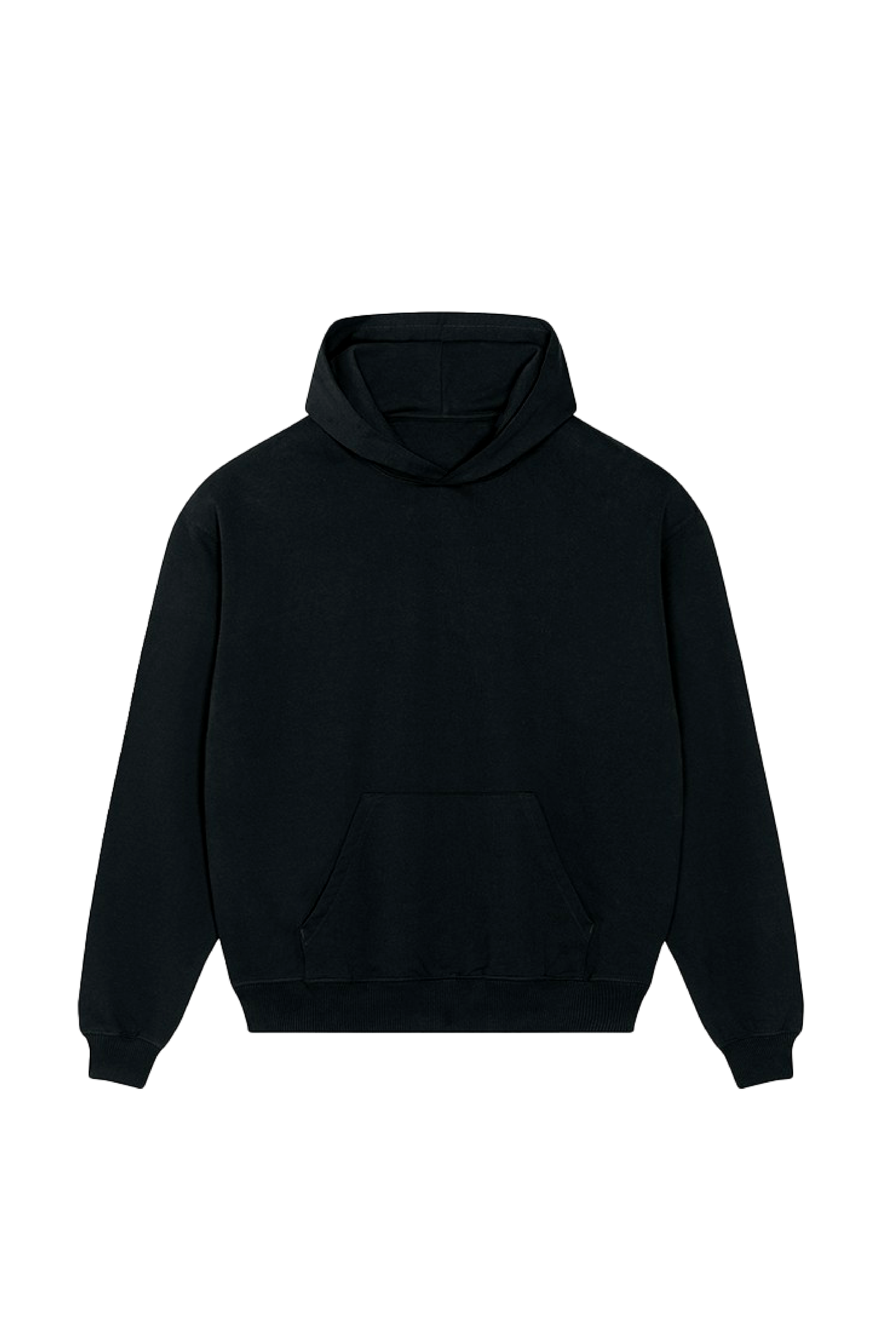 a oversize hoodie - clean schwarz