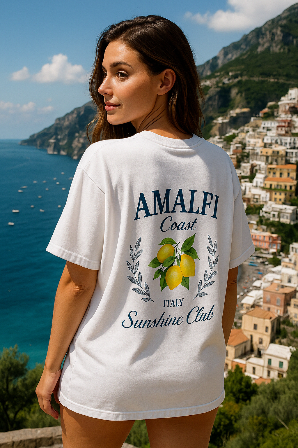 amalfi coast oversized shirt