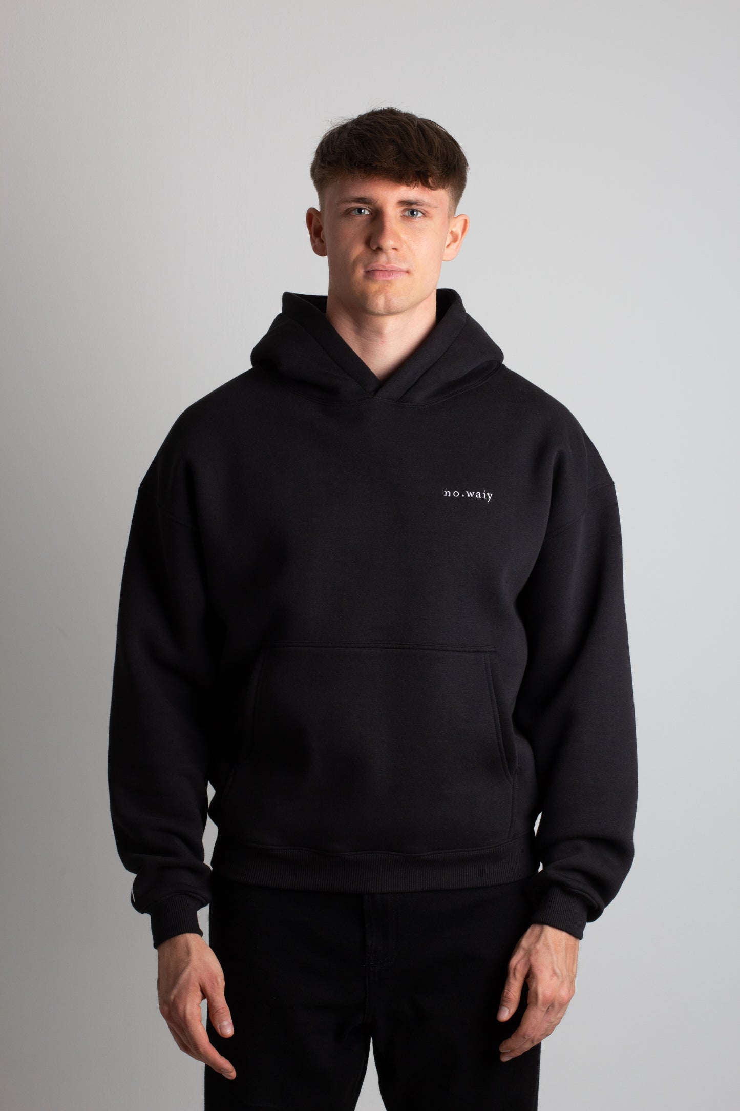 a oversize hoodie - logo stitching