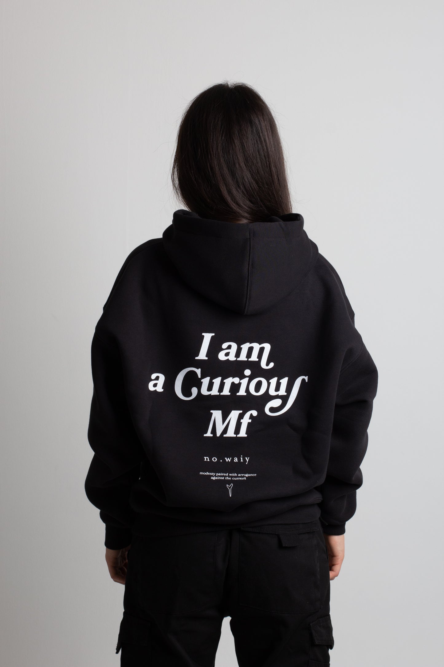 a oversize hoodie - curious mf