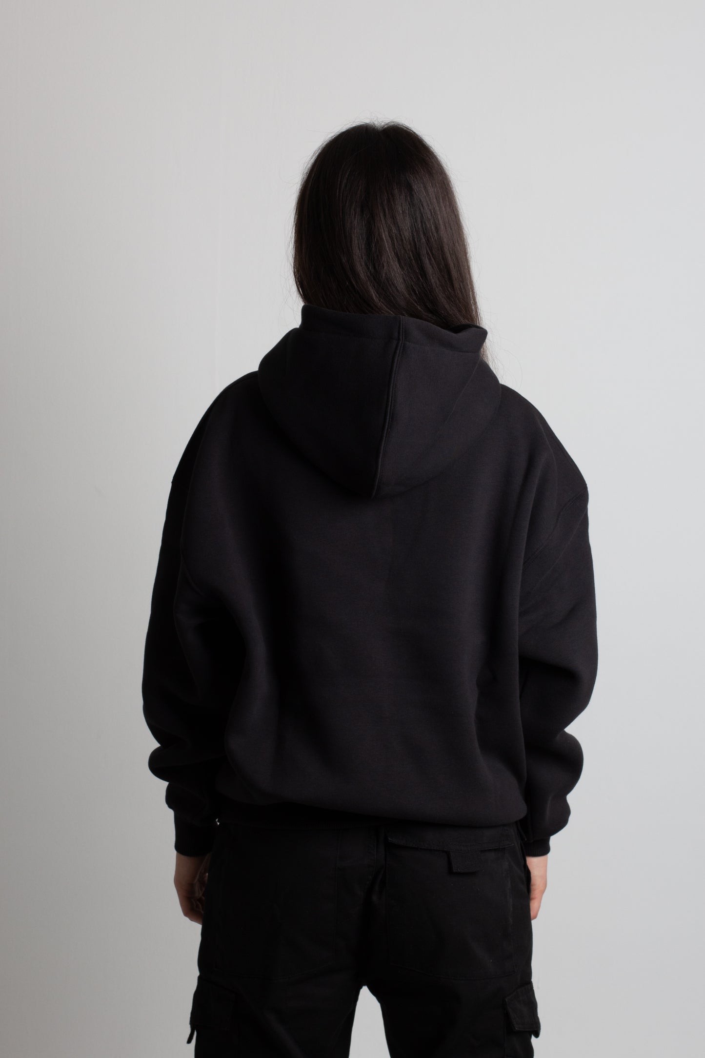 a oversize hoodie - logo stitching