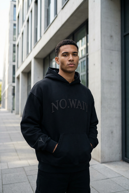 a oversize hoodie - puff print ton in ton