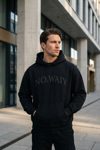 a oversize hoodie - puff print ton in ton