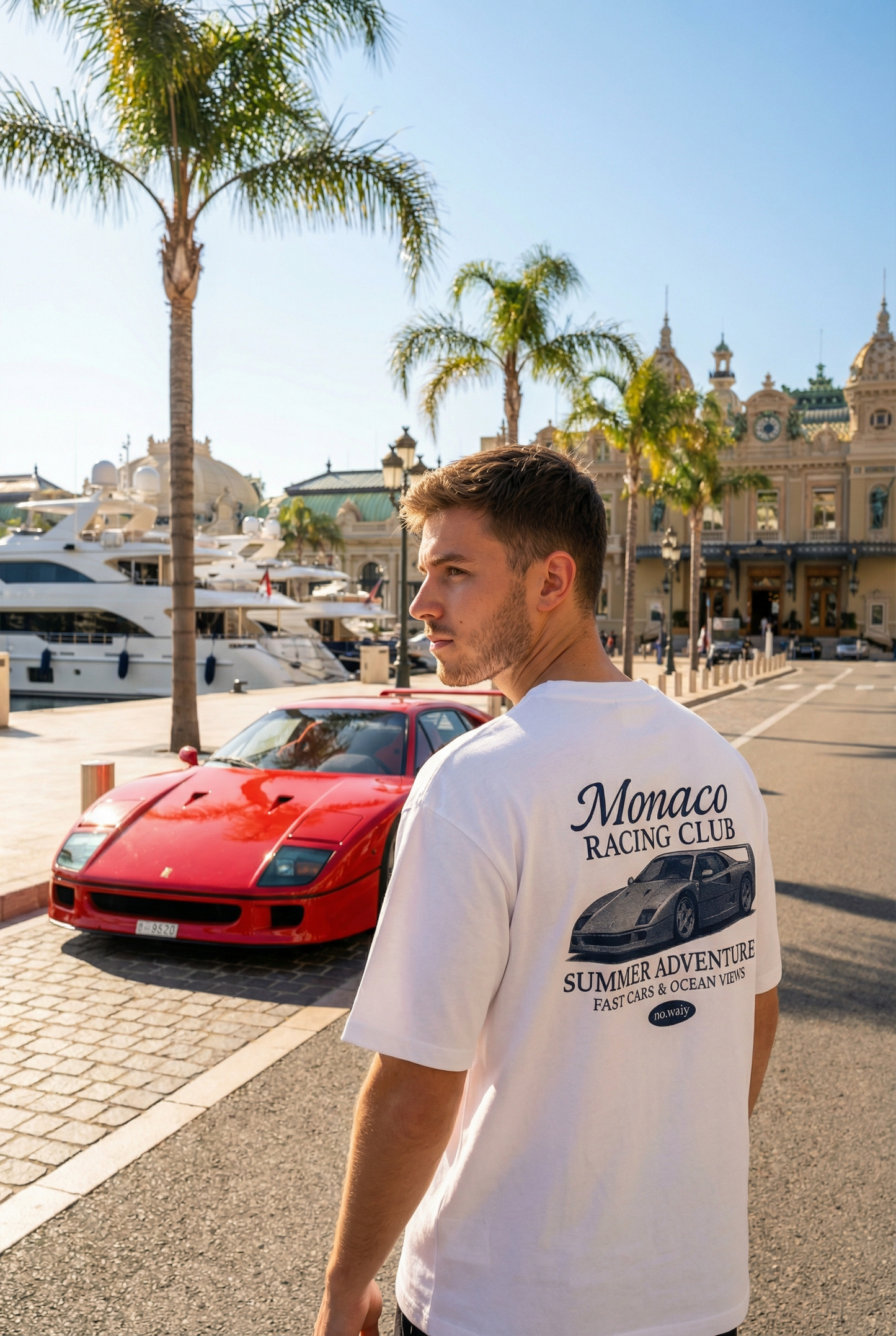 monaco racing club oversized shirt