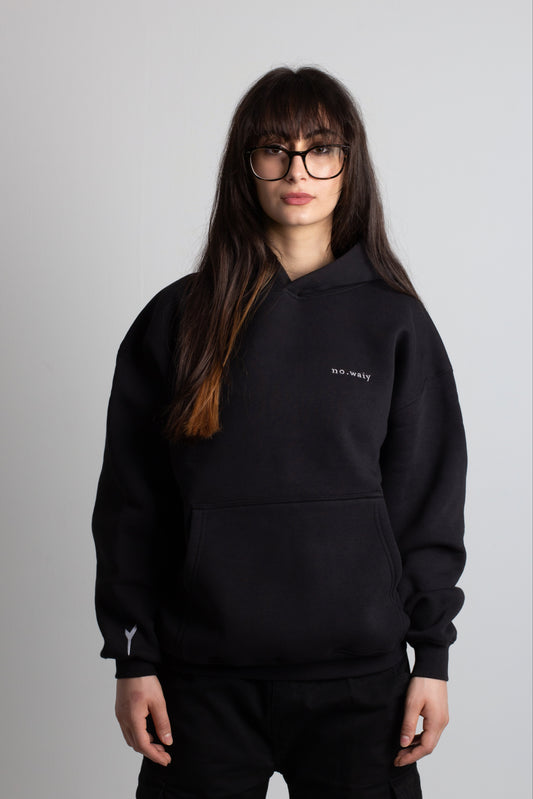 a oversize hoodie - logo stitching